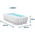 Porodični bazen za dvorište Prism Frame Intex 4x2x1 - Slika 2