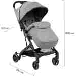 Kišobran kolica MILEY dark grey