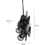 Kišobran kolica MILEY dark grey - Slika 3