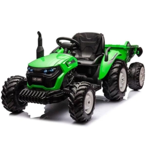 Dečiji električni traktor sa prikolicom i daljinskim upravljacem-2219 traktor sa daljinskim upravljacem na akumulator , na baterije , sa prikolicom