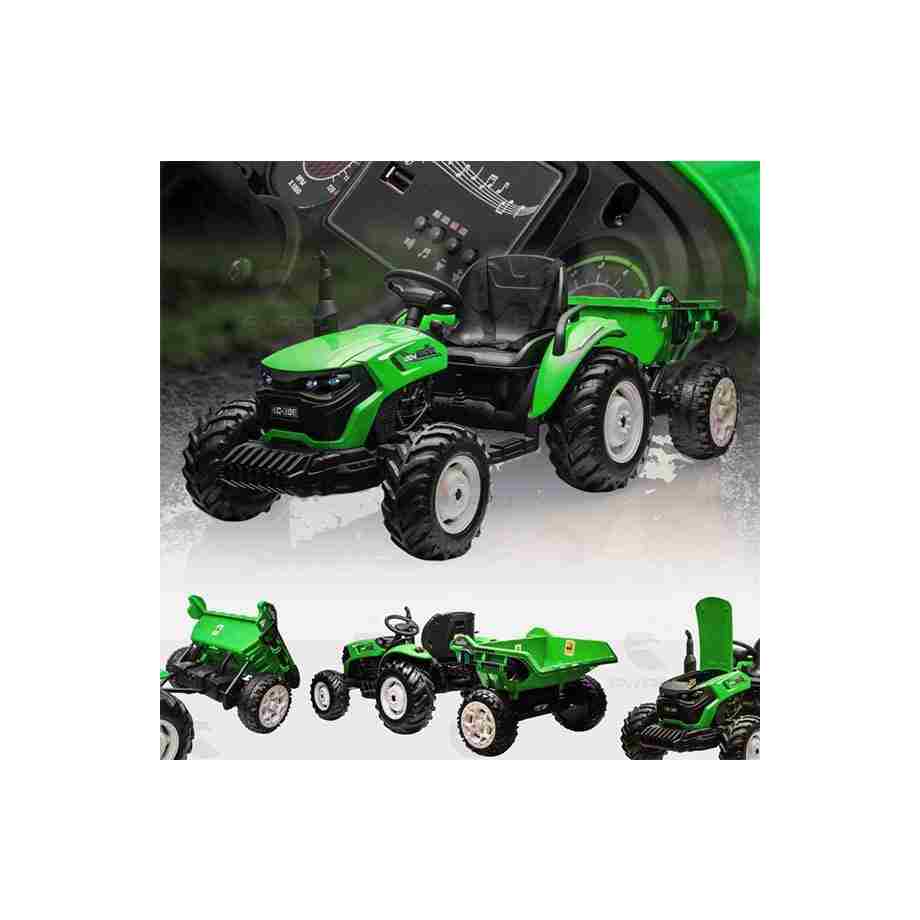 traktor sa daljinskim upravljacem na akumulator , na baterije , sa prikolicom