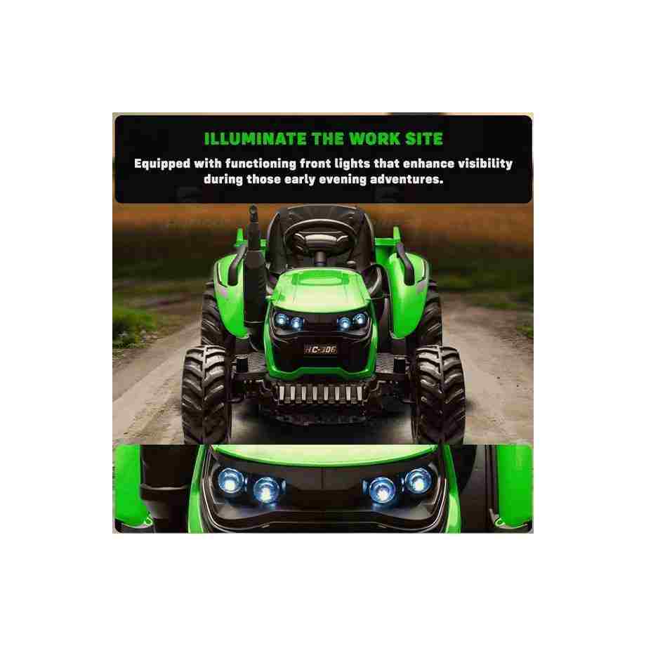 traktor sa daljinskim upravljacem na akumulator , na baterije , sa prikolicom