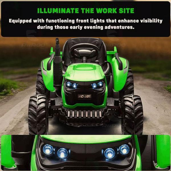 traktor sa daljinskim upravljacem na akumulator , na baterije , sa prikolicom