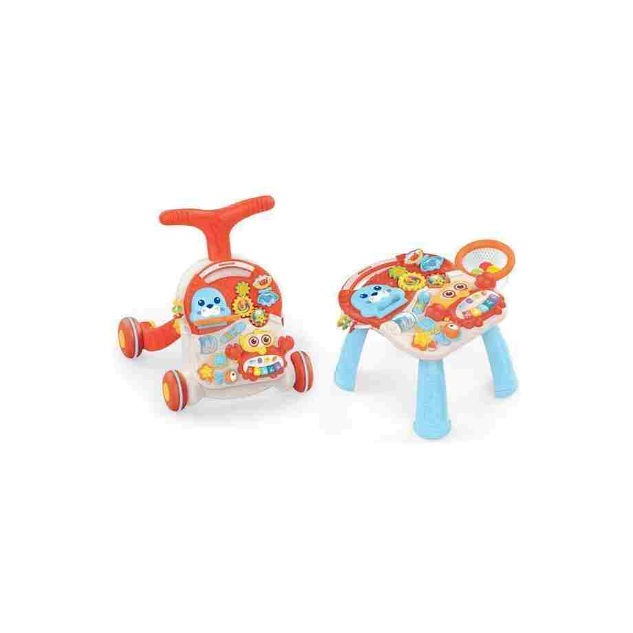 KIKKA BOO Guralica/Hodalica WOBBLE FUN 2in1 orange 3359