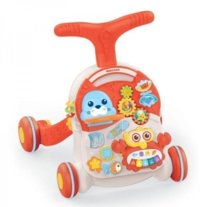 KIKKA BOO Guralica/Hodalica WOBBLE FUN 2in1 orange - Slika 3