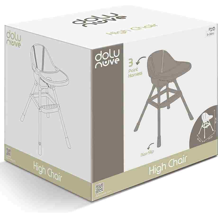 stolica za hranjenje 075659 u plavoj boji za decu bliži prikaz