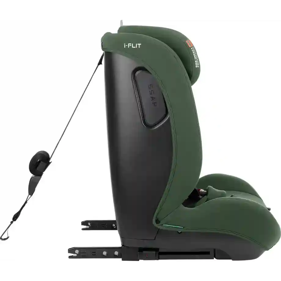 Autosedište 76-150 cm I-FLIT I-SIZE ISOFIX army green