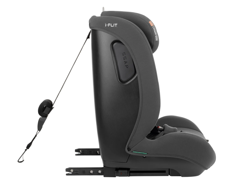 Autosedište 76-150 cm I-FLIT I-SIZE ISOFIX dark grey