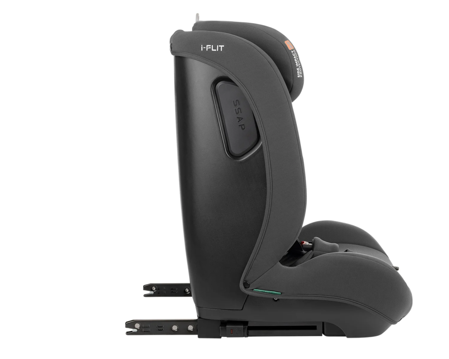 Autosedište 76-150 cm I-FLIT I-SIZE ISOFIX dark grey