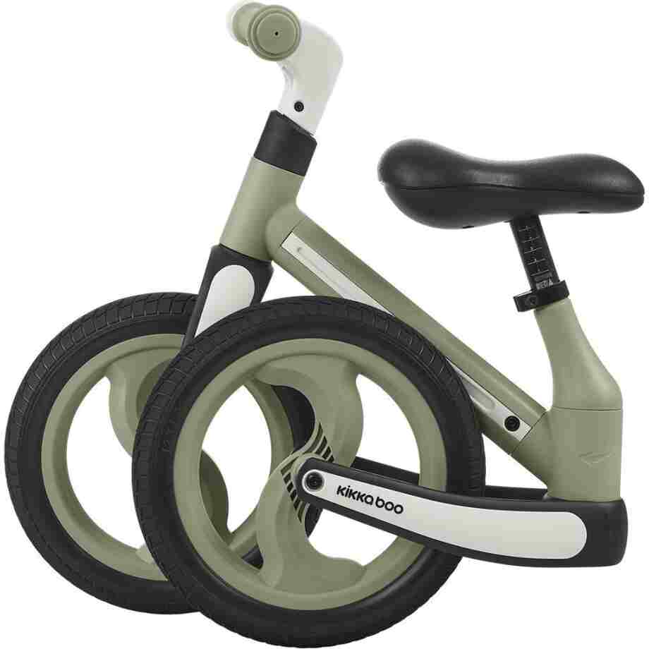 KIKKA BOO Sklopivi balance bike BLACE army green
