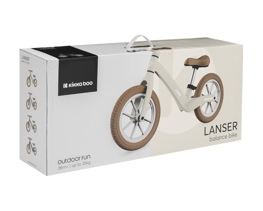 KIKKA BOO Balance bike LANSER beige KIKKA BOO Balance bike LANSER beige