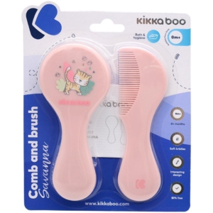 KIKKA BOO Četka i češalj za kosu Savanna pink Cetka-i-cesalj-za-bebe
