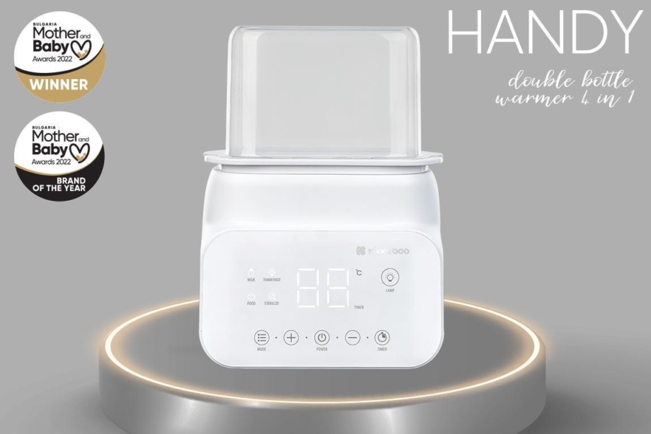 KIKKA BOO Dvostruki grejač za flašice sa sterilizatorom 4in1 HANDY mint KIKKA BOO Dvostruki grejač za flašice sa sterilizatorom 4in1 HANDY mint