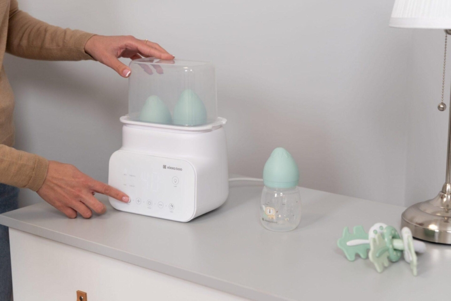KIKKA BOO Dvostruki grejač za flašice sa sterilizatorom 4in1 HANDY mint Dvostruki-grejac-za-flasice-sa-sterilizatorom-4in1-Handy-mint-za-bebe-flasice-kasice