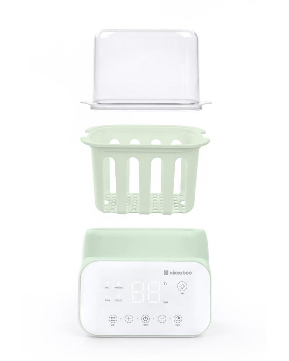 KIKKA BOO Dvostruki grejač za flašice sa sterilizatorom 4in1 HANDY mint KIKKA BOO Dvostruki grejač za flašice sa sterilizatorom 4in1 HANDY mint