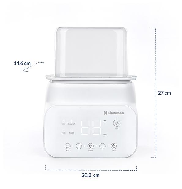 KIKKA BOO Dvostruki grejač za flašice sa sterilizatorom 4in1 HANDY mint Dvostruki-grejac-za-flasice-sa-sterilizatorom-4in1-Handy-mint-za-bebe-flasice-kasice