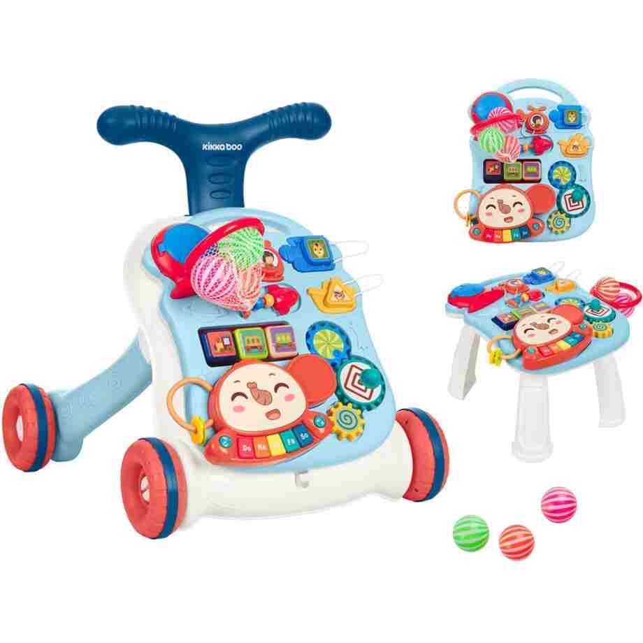KIKKA BOO Guralica/Hodalica PLAY & GROW 2in1 blue Hodalica PLAY GROW 2in1 blue