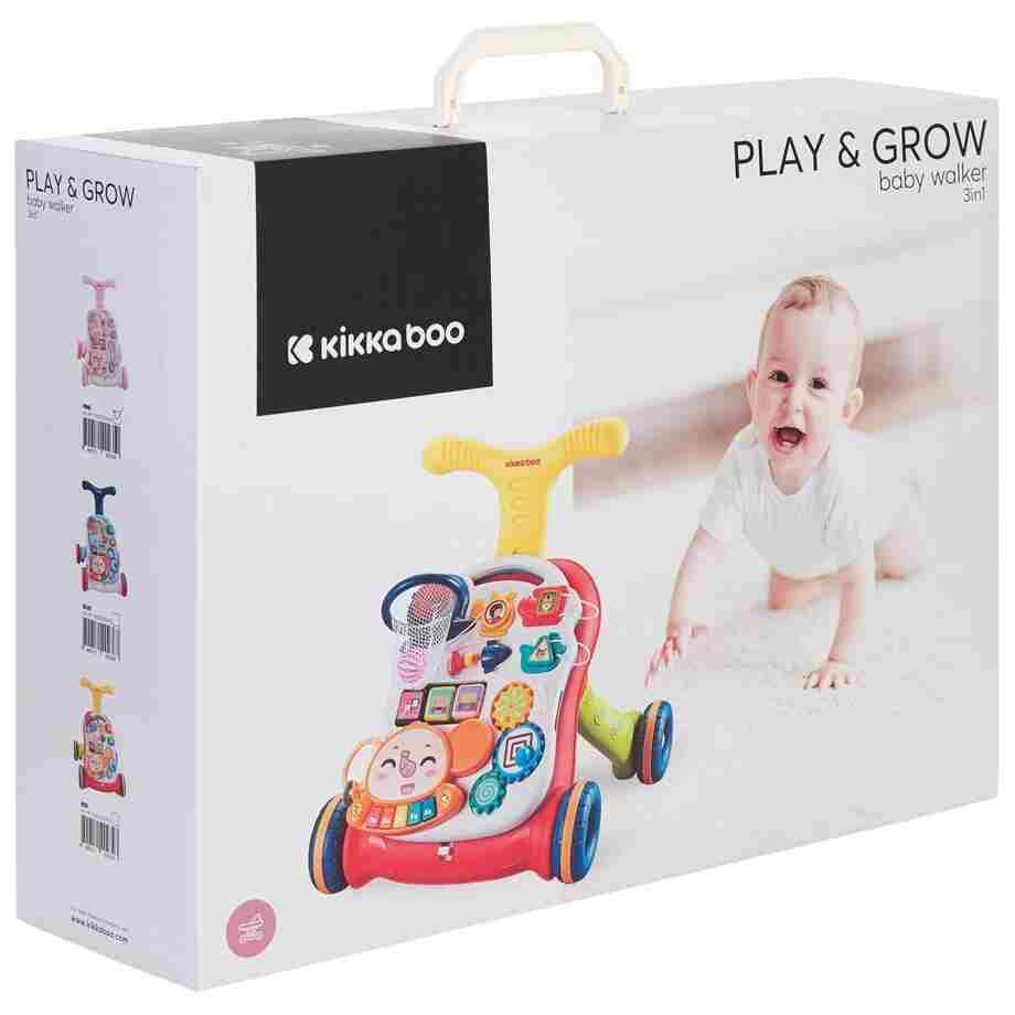 KIKKA BOO Guralica/Hodalica PLAY & GROW 2in1 red Hodalica PLAY GROW 2in1 red7 1