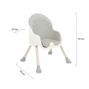 KIKKA BOO Hranilica BRIE 2in1 grey - Slika 11