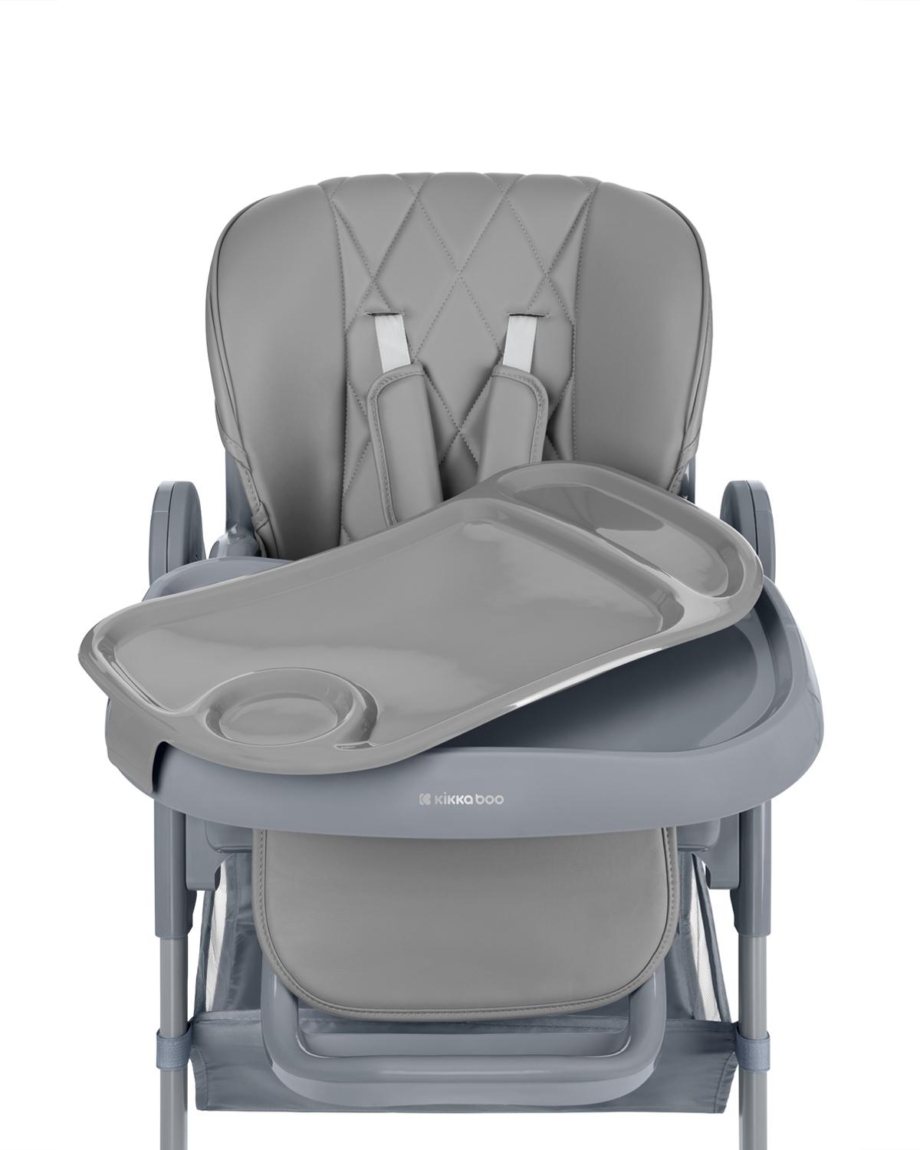 KIKKA BOO Hranilica COMFY PLUS grey kikka boo hranilica comfy plus grey višepoložajna stolica za hranjenje beba