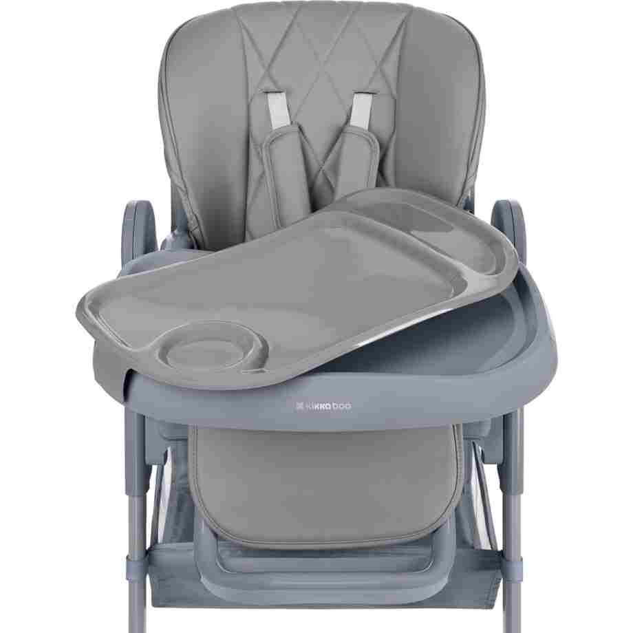 KIKKA BOO Hranilica COMFY PLUS grey kikka boo hranilica comfy plus grey višepoložajna stolica za hranjenje beba