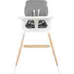 KIKKA BOO Hranilica MODO 2in1 grey - Slika 4
