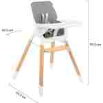 KIKKA BOO Hranilica MODO 2in1 grey - Slika 9