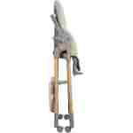 kikka boo hranilica olive wood dekor beige za decu pogled sa strane