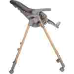 KIKKA BOO Hranilica OLIVE wood dekor dark grey hranilica za bebe KIKKA BOO u tamno sivoj boji detalj