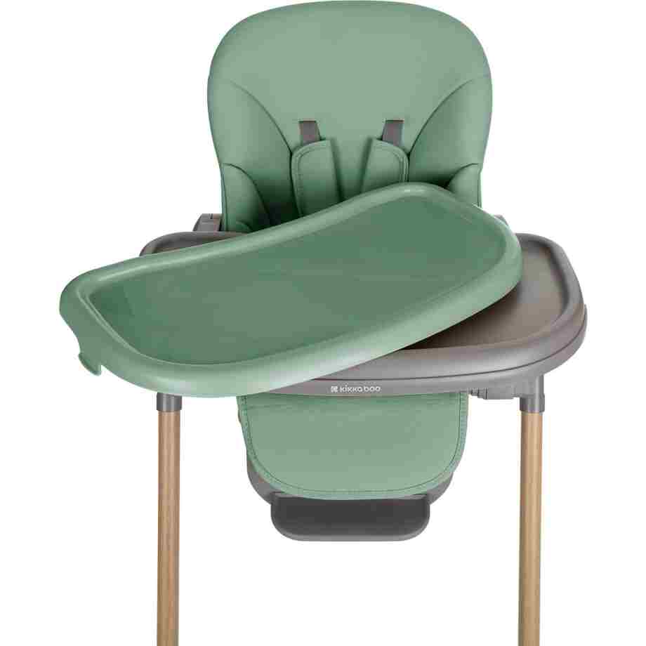 hranilica za bebe KIKKA BOO OLIVE wood dekor mint tekstura materijala