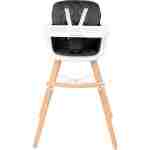 KIKKA BOO Hranilica WOODY 2in1 black - Slika 2