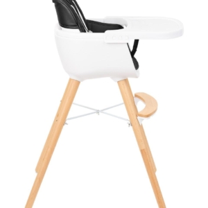 KIKKA BOO Hranilica WOODY 2in1 black - Slika 3