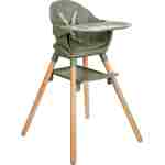 KIKKA BOO Hranilica WOODY 6in1 army green - Slika 2