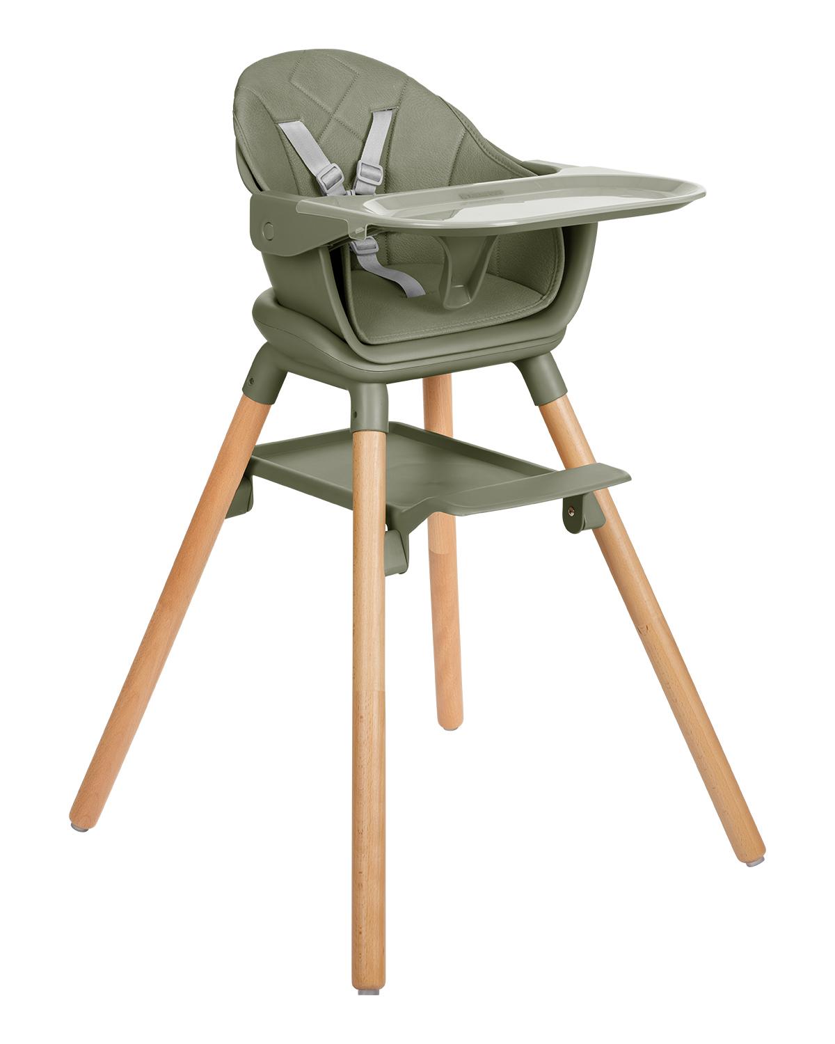 KIKKA BOO Hranilica WOODY 6in1 army green
