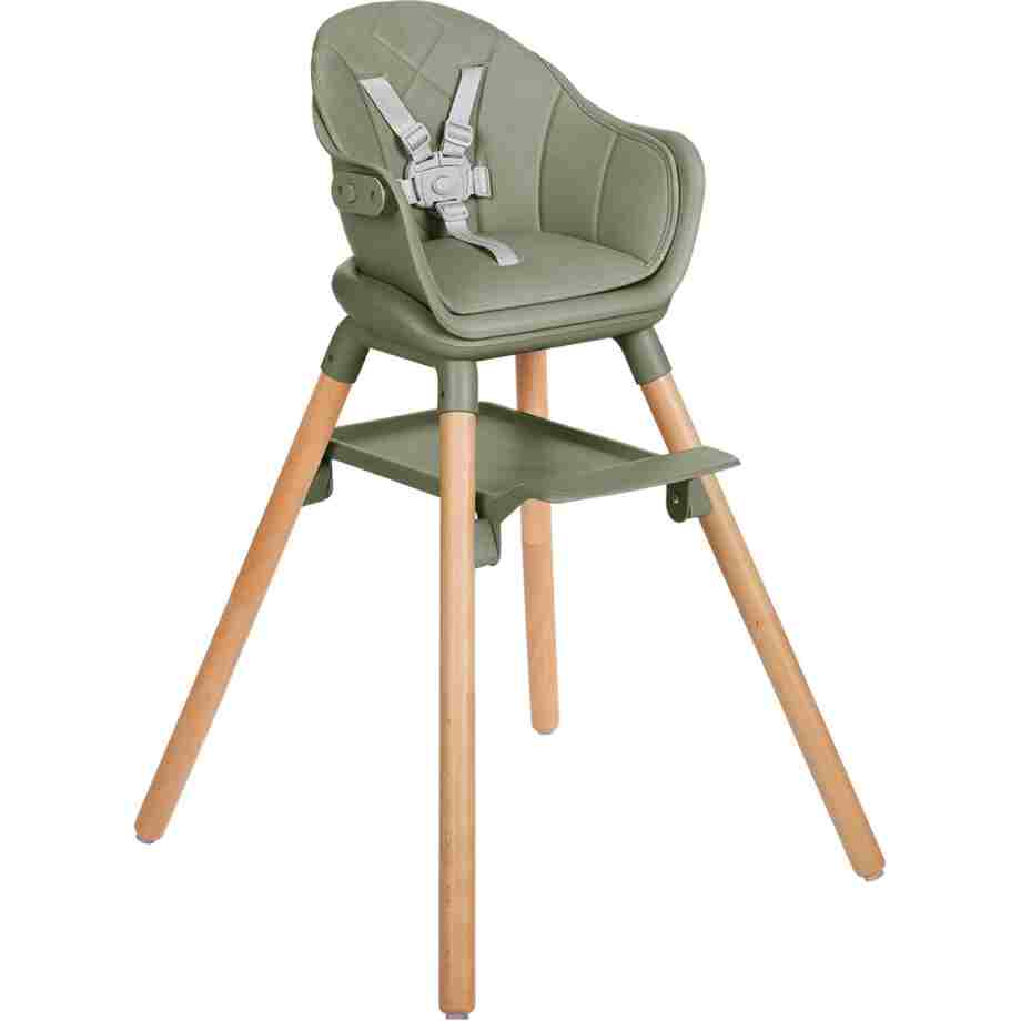 KIKKA BOO Hranilica WOODY 6in1 army green