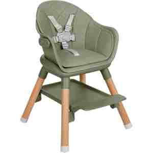 KIKKA BOO Hranilica WOODY 6in1 army green - Slika 7