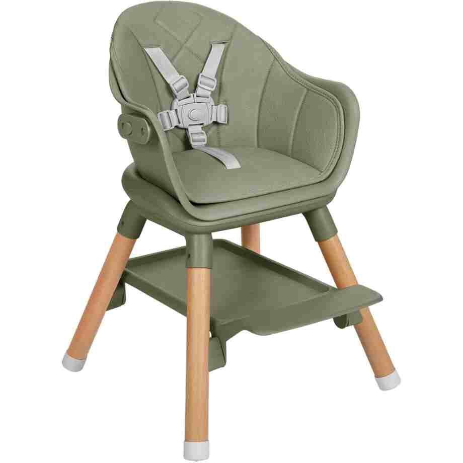 KIKKA BOO Hranilica WOODY 6in1 army green