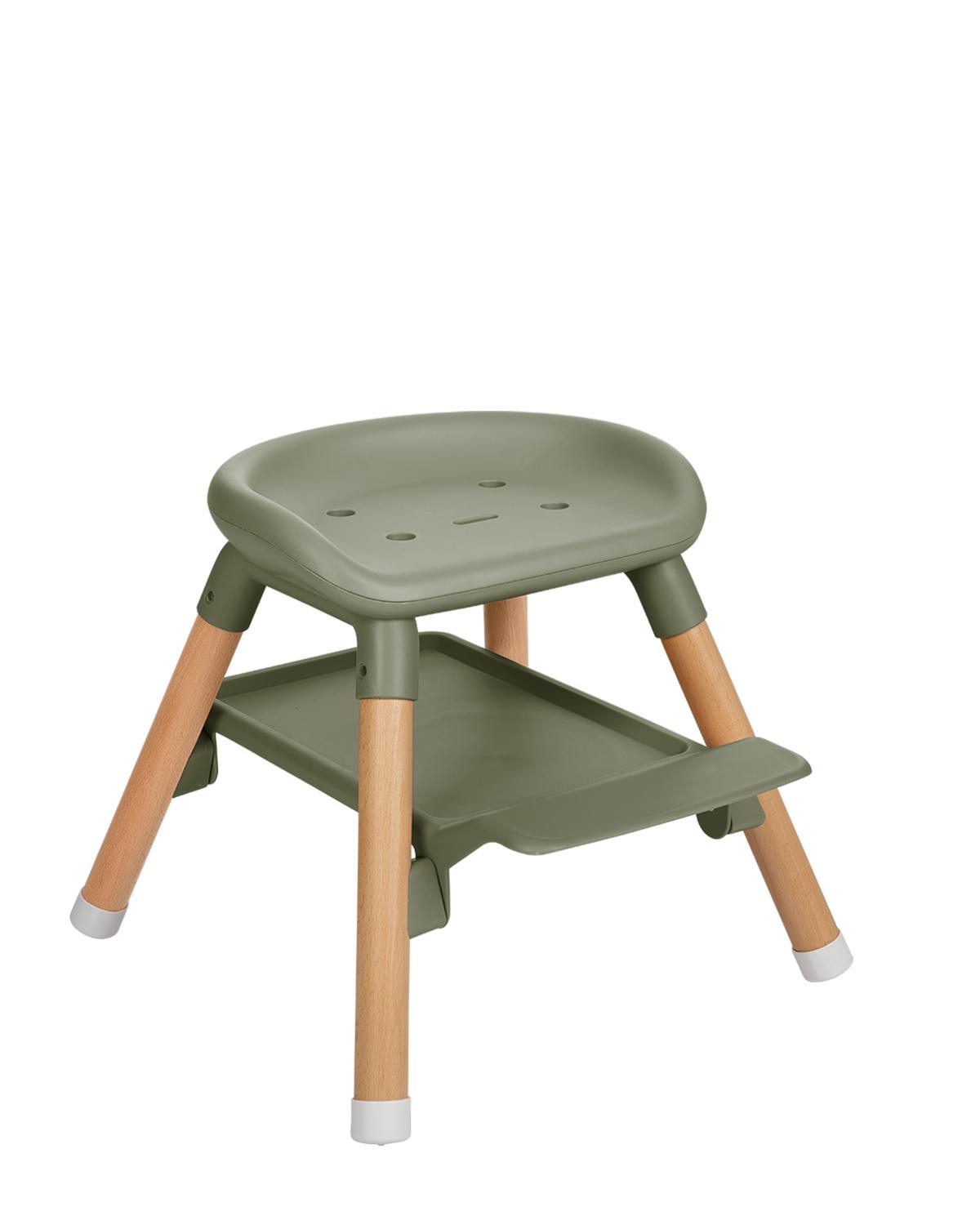 KIKKA BOO Hranilica WOODY 6in1 army green