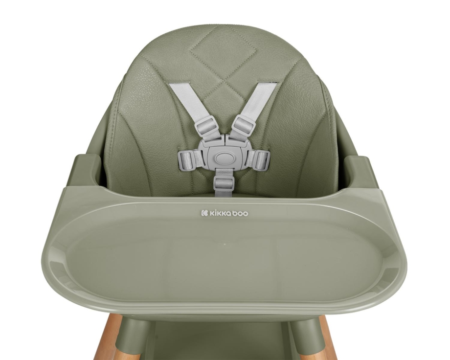 KIKKA BOO Hranilica WOODY 6in1 army green