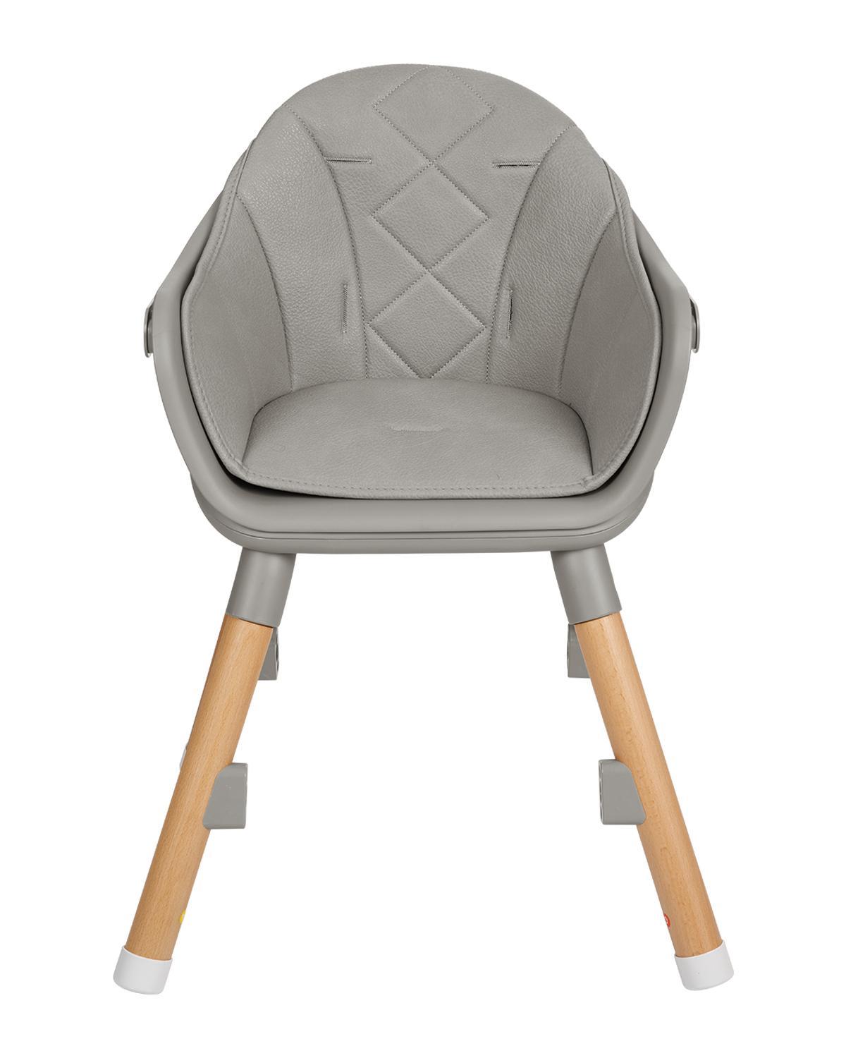 KIKKA BOO Hranilica WOODY 6in1 grey