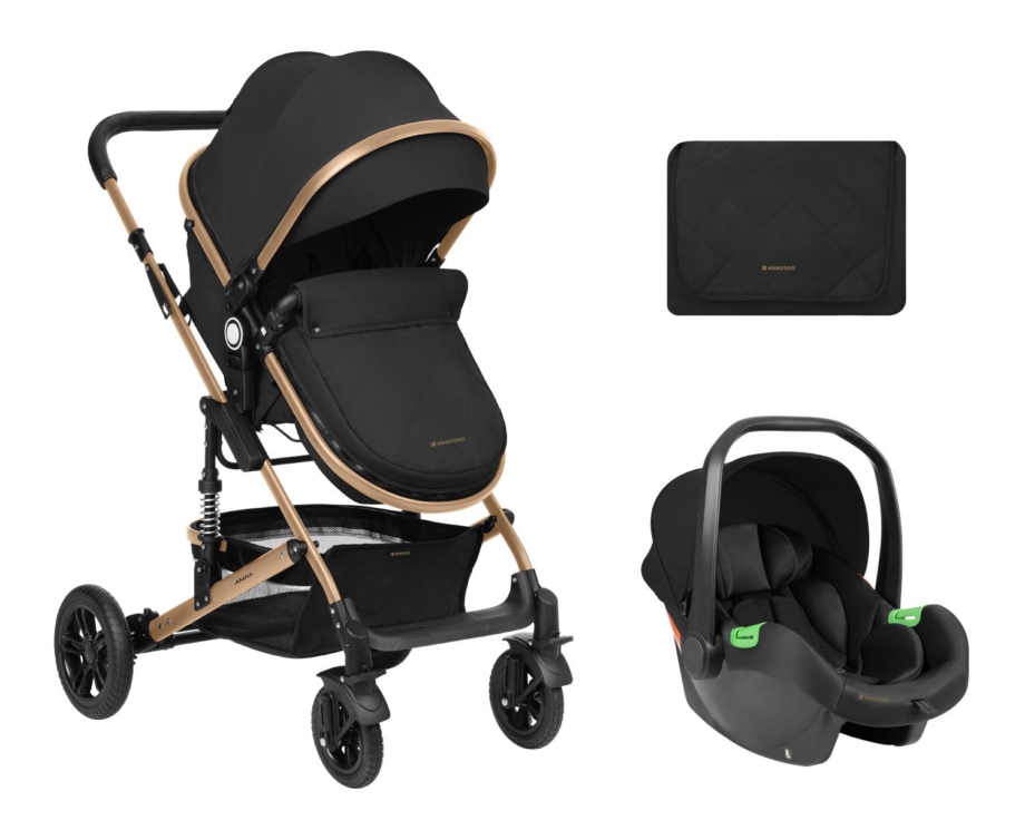 Kolica AMAIA premium set 2in1 sa I-SIZE autosedištem black