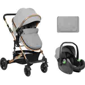 Kolica AMAIA premium set 2in1 sa I-SIZE autosedištem light grey