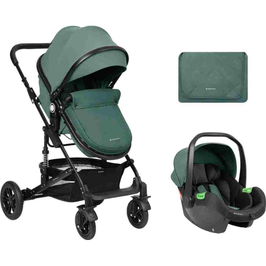 Kolica AMAIA premium set 2in1 sa I-SIZE autosedištem mint Kolica AMAIA premium set 2in1 sa I-SIZE autosedištem mint