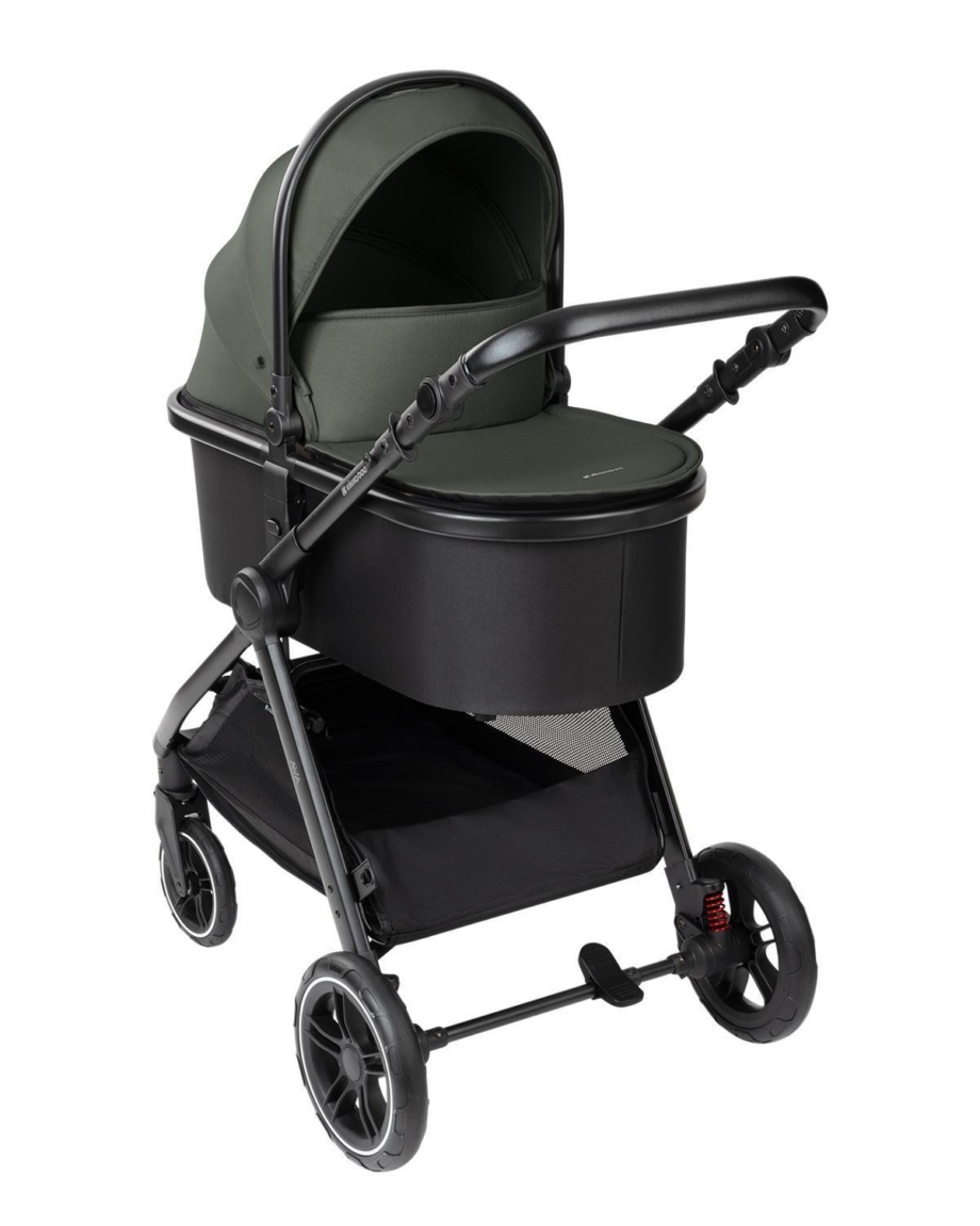 KIKKA BOO Kolica AVA 3in1 set sa I-SIZE autosedištem i tvrdom korpom army green