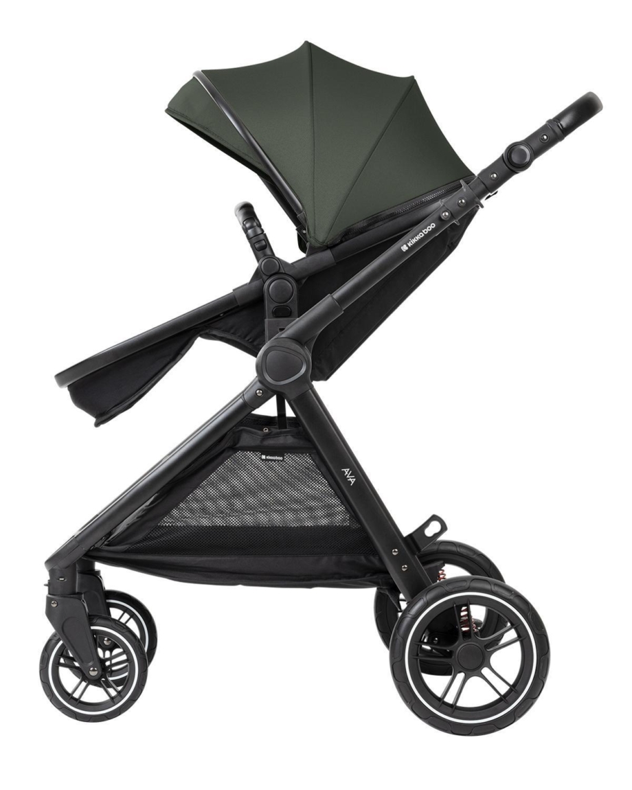 KIKKA BOO Kolica AVA 3in1 set sa I-SIZE autosedištem i tvrdom korpom army green