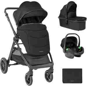 Kolica AVA 3in1 set sa I-SIZE autosedištem i tvrdom korpom black