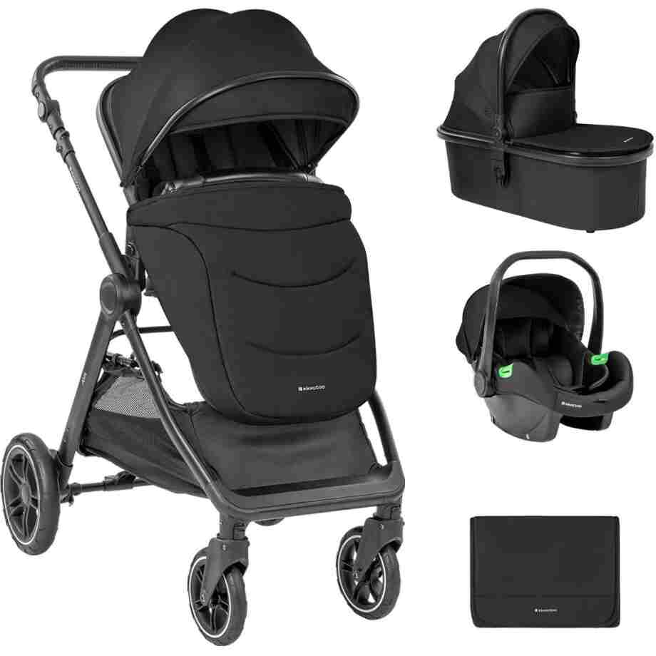 Kolica AVA 3in1 set sa I-SIZE autosedištem i tvrdom korpom black
