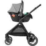 KIKKA BOO Kolica AVA 3in1 set sa I-SIZE autosedištem i tvrdom korpom grey - Slika 7