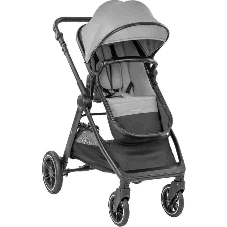 Kolica AVA grey set 3in1 sa I SIZE autosedistem i tvrdom korpom3