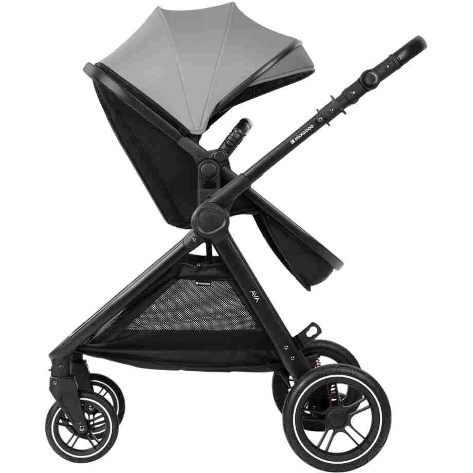Kolica AVA grey set 3in1 sa I SIZE autosedistem i tvrdom korpom5